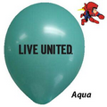 11" Decorator Aqua Blue Latex Balloons